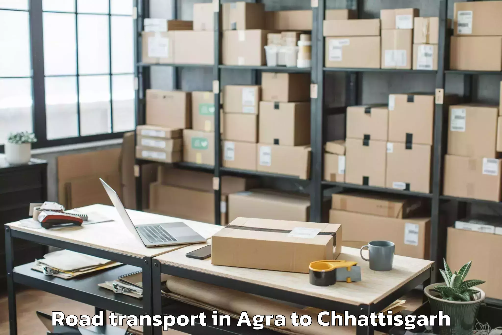 Hassle-Free Agra to Bastanar Road Transport